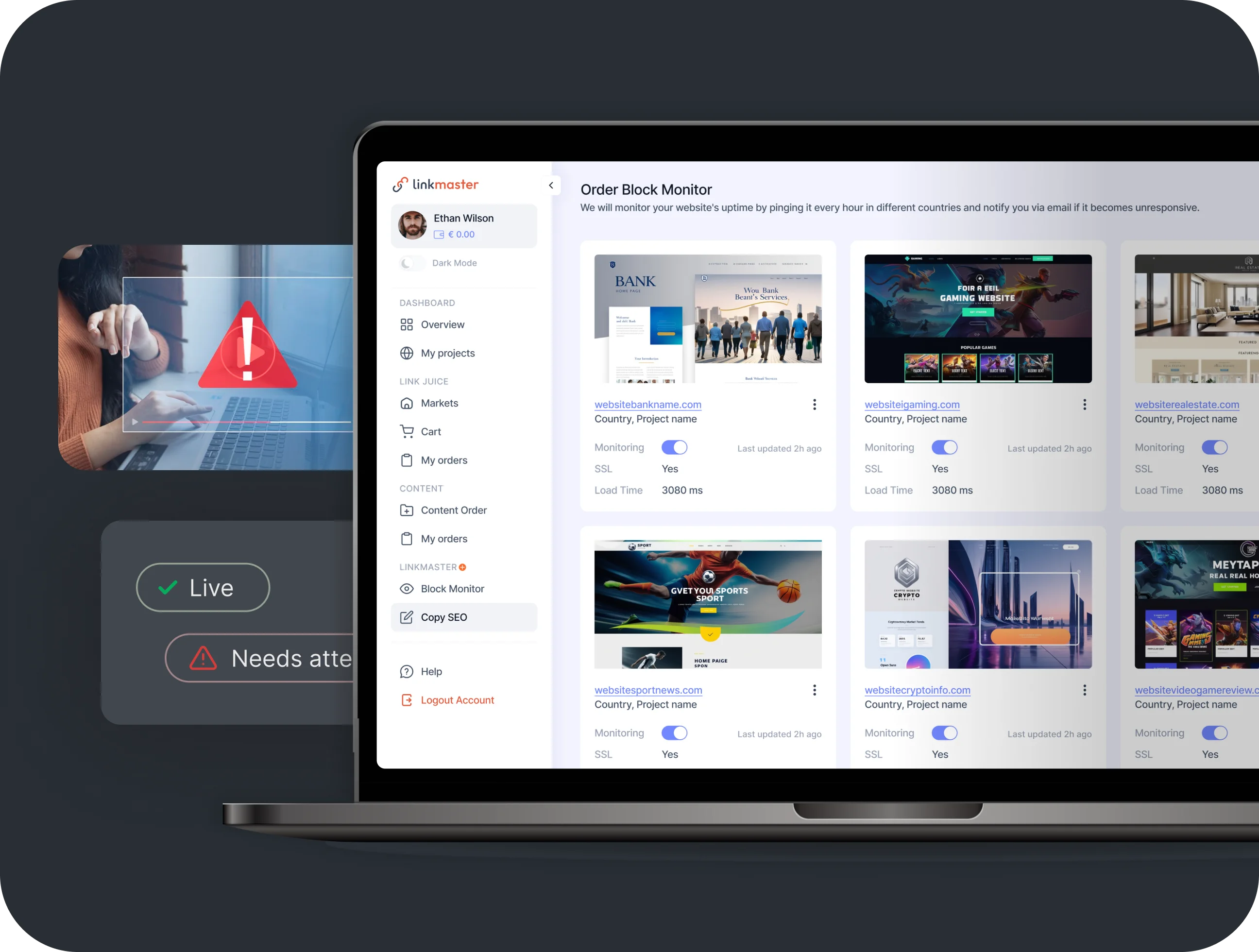 Linkmaster Block Monitor – New Generation of Site Monitoring